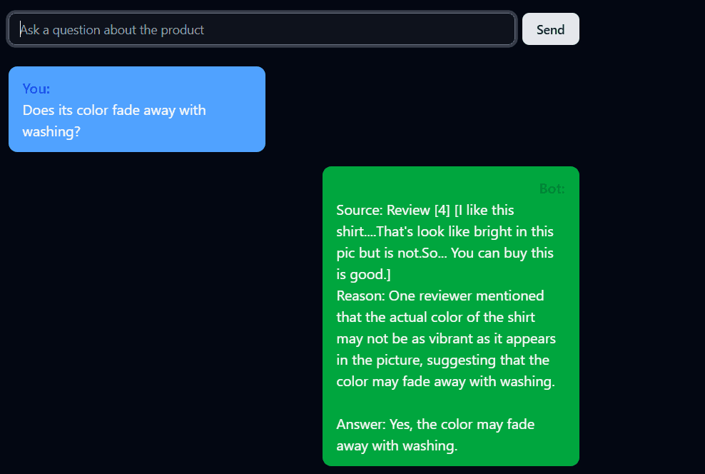 Sample of LLM Response in English